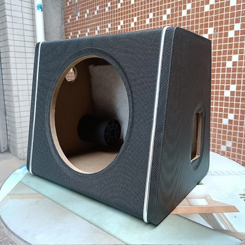 5 6 8 10inch Car subwoofer empty box active trapezoidal leather wooden box audio modification speaker empty box empty