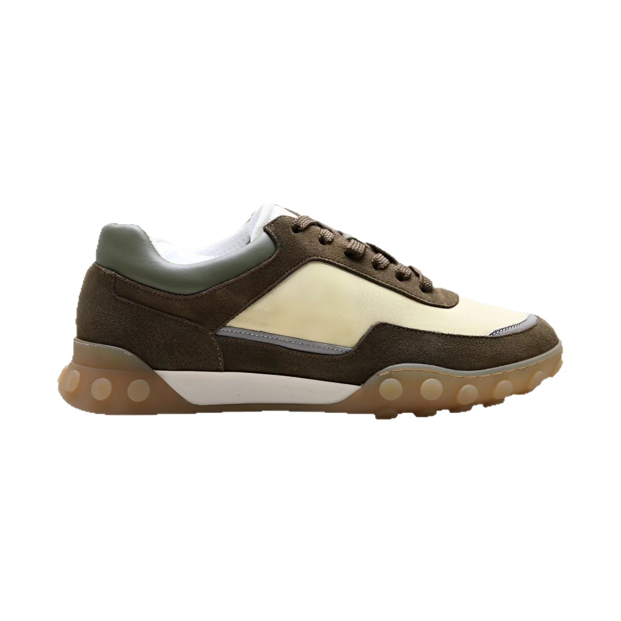 Retro Damen Trainingsschuh Mit Schnürung Und Farbakzenten_voghion.com