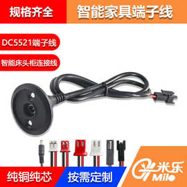 SM公头PH2.0XH2.0智能家具床头柜插头线电源线触摸灯DC5521端子线