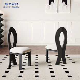 French retro ash wood dining table mermaid dining chair home surprising style medieval solid wood backrest designer chair