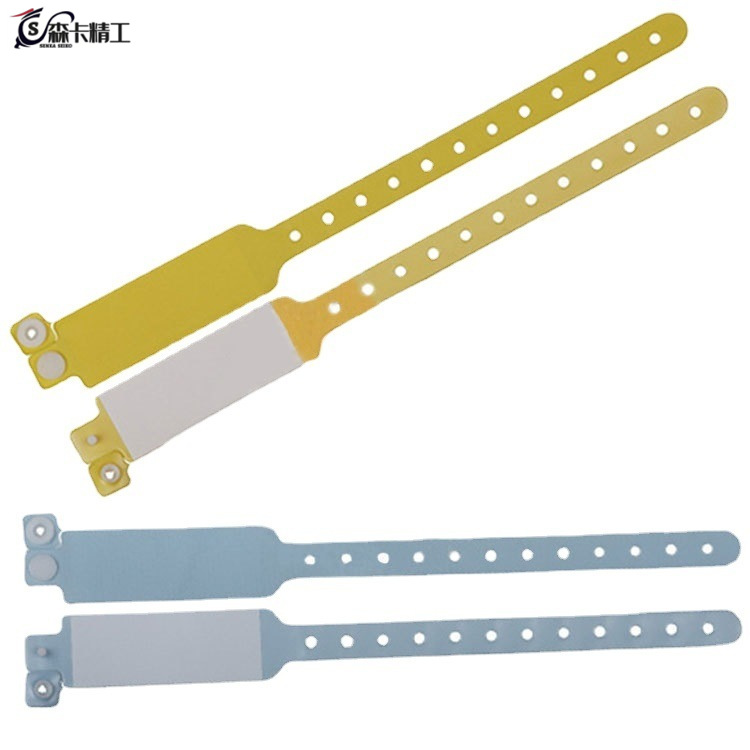 现货rfid硅胶医院手环热敏PVC一次性手写手腕带儿童病人身份识别