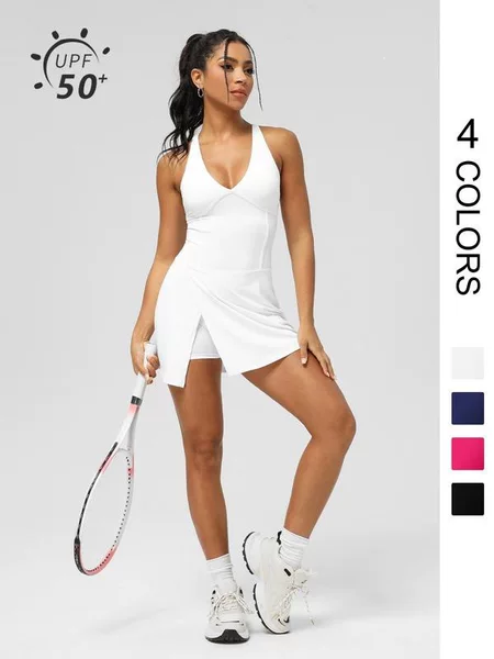 A 56313 Quick Dry Slit Sport Dress
