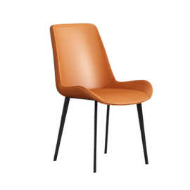 佛山意式餐椅设计师轻奢极简椅子家用金属简约靠背椅餐厅椅子批发