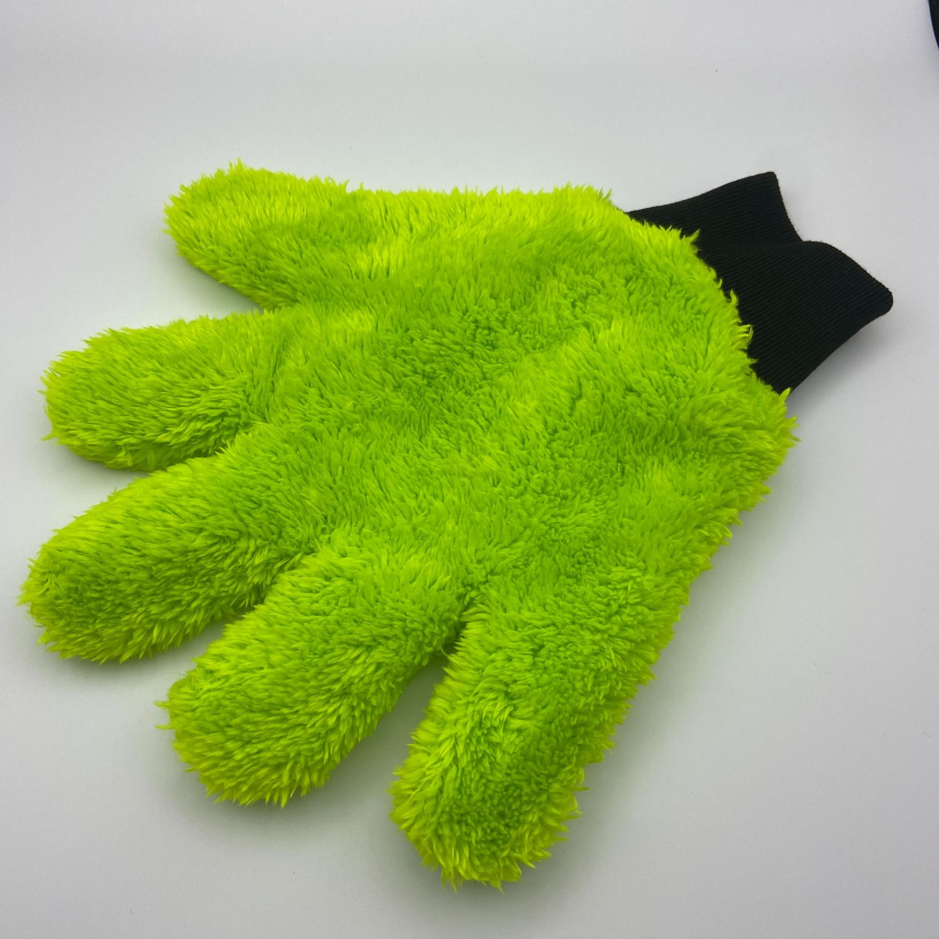 Car Wash Gloves, Double-Sided Five-Finger Thick Plush Car Cleaning Brush, Foaming Cleaning Brush for Car Detailing