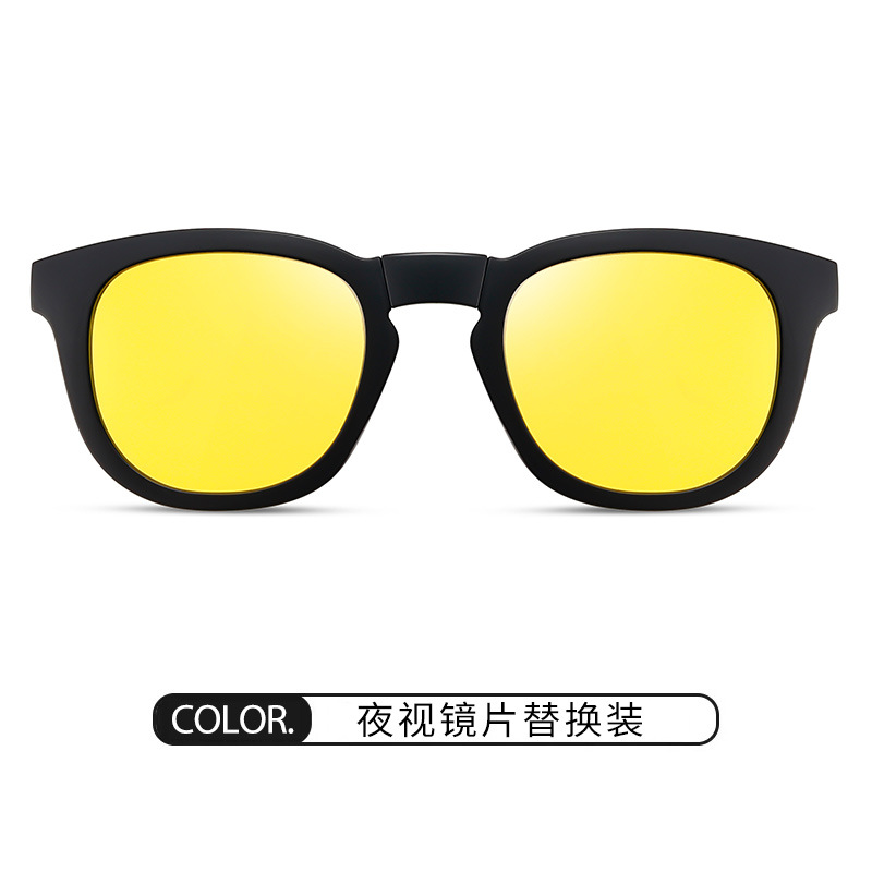 Nuevas gafas de sol magnéticas plegables polarizadas S33101, las más vendidas transfronterizas, con protección contra la luz azul, se pueden adaptar con lentes graduadas.
