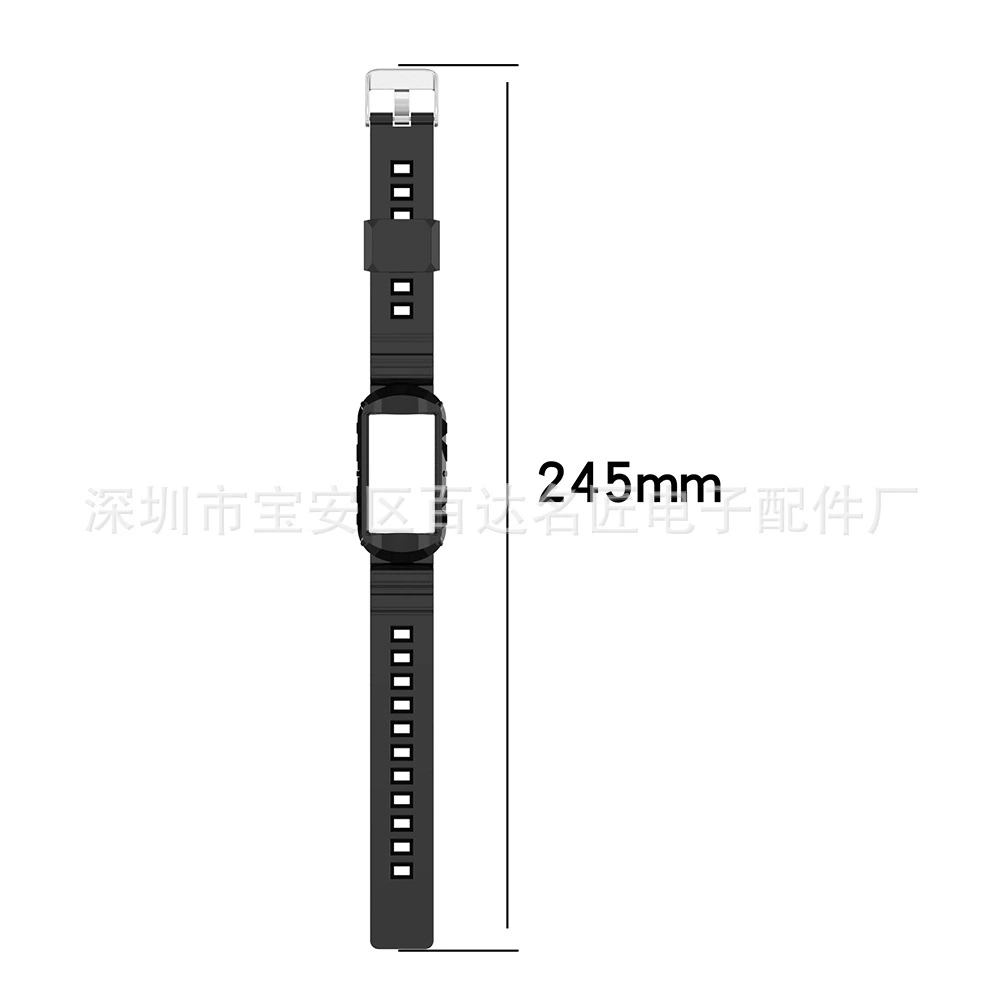 Подходит для Fitbit Charge5 интегрированный корпус защитная оболочка весь - весь панцирь силиконовый ремешок противпадение силиконовая лента