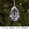 Acrylic transparent pendant, crystal, decorations, layout, accessory, with snowflakes