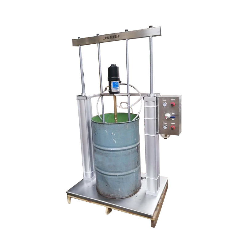 200L bomba de placa de doble columna neumática máquina de mantequilla cuantitativa 170 kg 55 galones de máquina de inyección de grasa