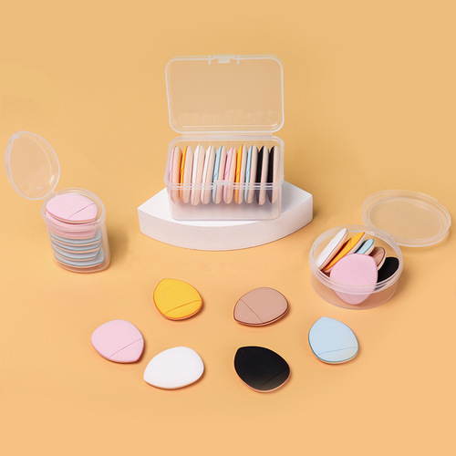 Cross-border hot selling finger powder puff air cushion concealer foundation puff fingertip mini water drop dry and wet dual-use thumb powder puff