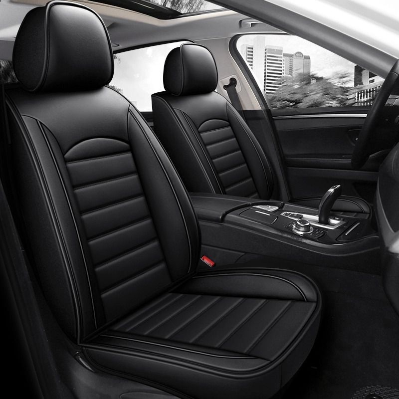 Full Coverage Car Seat Cover, Summer Ice Silk Seat Cover, Full Leather New Model, Universal for All Seasons, Special Seat Cushion for Small Cars