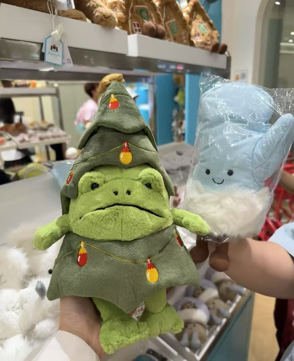 Christmas frog + dust bag