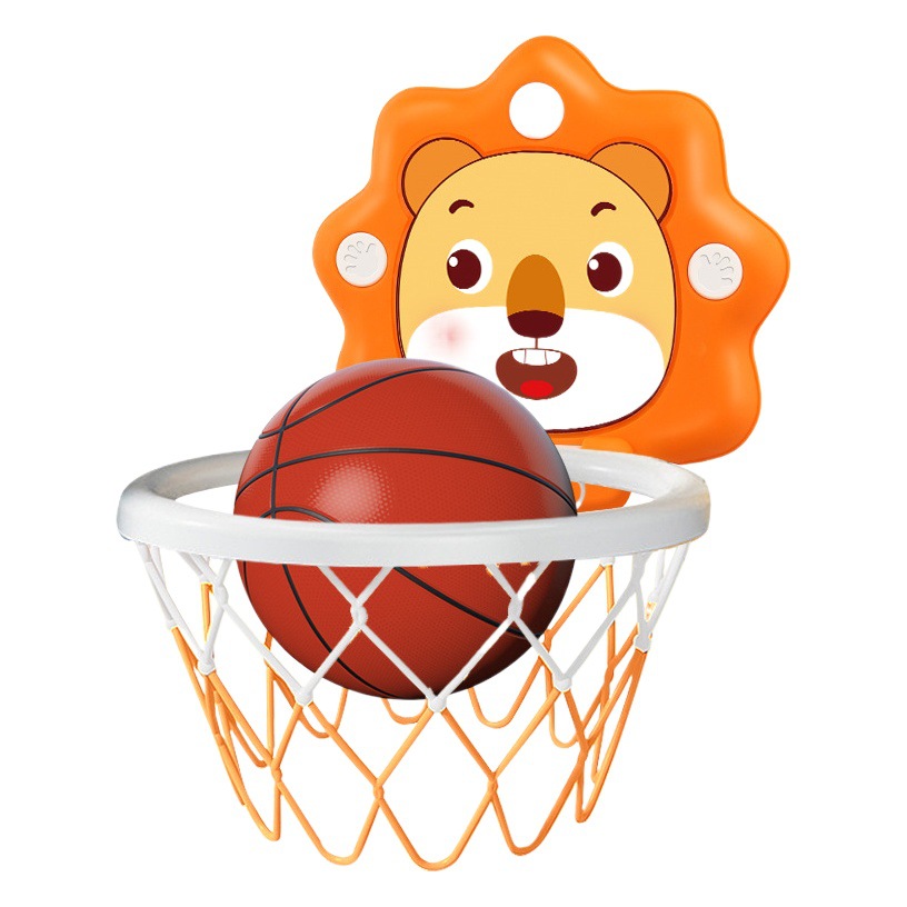 Aro de baloncesto infantil ajustable, silencioso, montaje en pared sin perforación