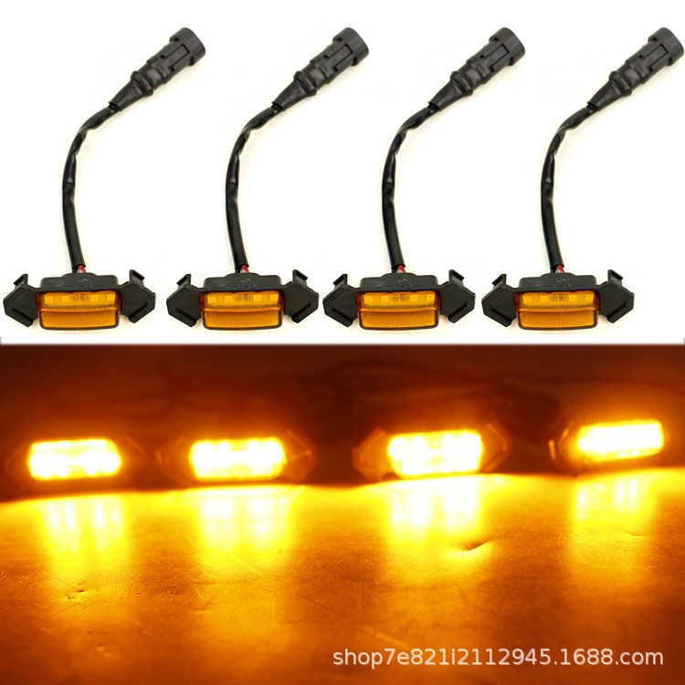 TACOMA luz neta media LED pequeña luz amarilla TACOMA off-road luz diurna ancho de luz TACOMA pequeña luz amarilla