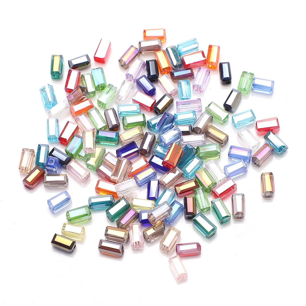 glass rectangular beads