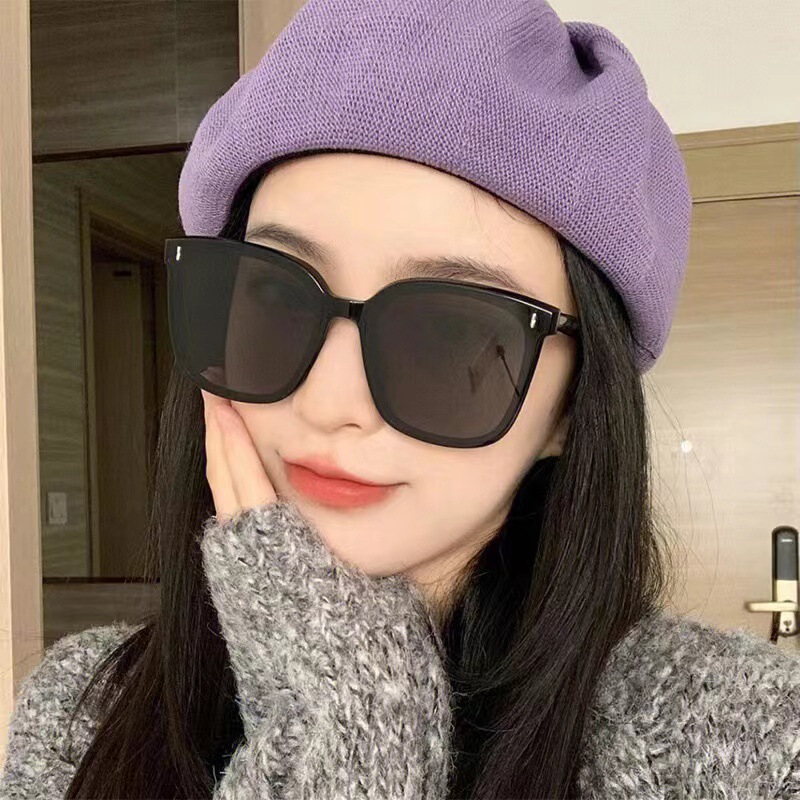 2026 New Korean Version Retro G-Style Rivet Sunglasses Large Frame Stylish Unisex Cross-Border Summer Sun Protection Sunglasses