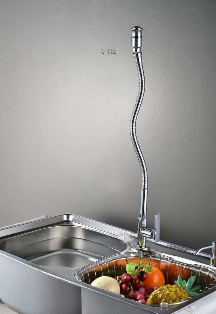 All-copper kitchen, stainless steel basin, water washing faucet, single-cold vegetable washing basin, balcony rotating sink faucet factory Specification drawing