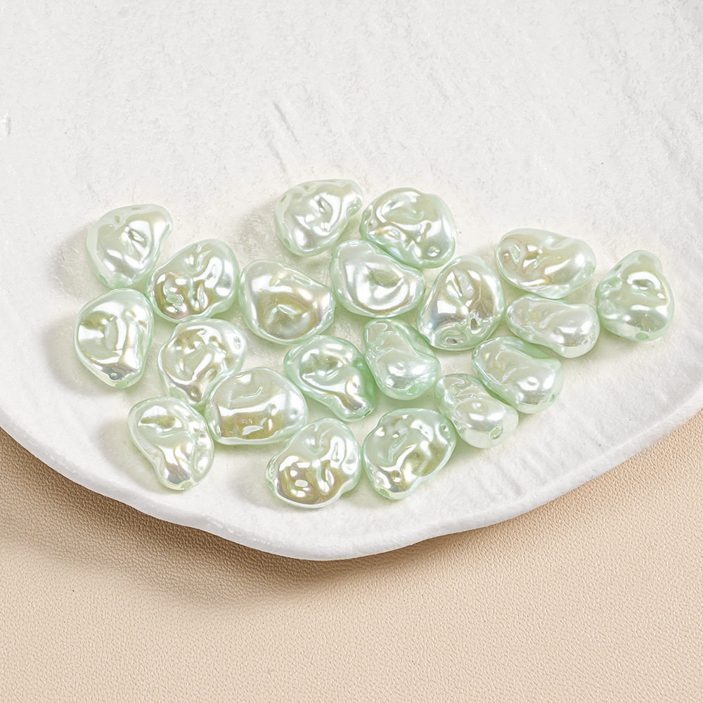 30 ABS barroco de forma especial piedra pequeña perla ovalada con cuentas pulsera de bricolaje collar accesorios de joyería lote suelto