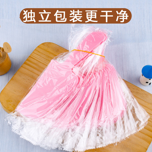 Cake knife cake turner disposable plastic mooncake knife fork birthday cake knife individual packaging 100 pieces