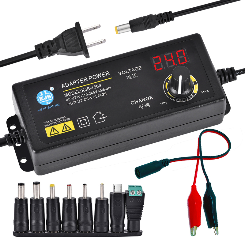 3-36V Adjustable Voltage Power Adapter Kjs-1509 Stepless Adjustable 3-12V Digital Display 3-24V5A Universal