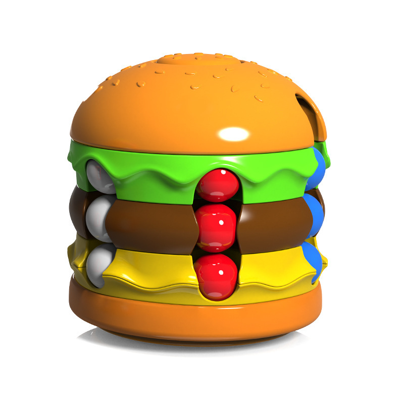カピ水豚ハンバーガールービックキューブマジックビーンおもちゃフィジェットスピナー回転ボールストレス解消グッズ子供向け知育玩具|undefined