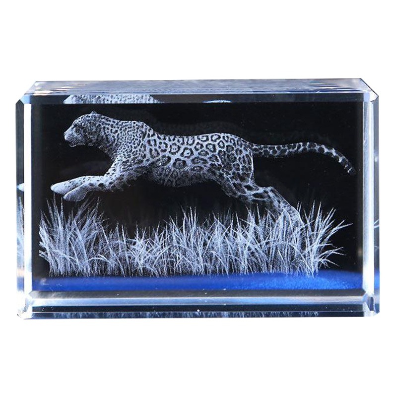 Pequeño puente 3D tallado interior adornos de cristal dinosaurio tortuga tigre águila modelo animal recuerdo del océano