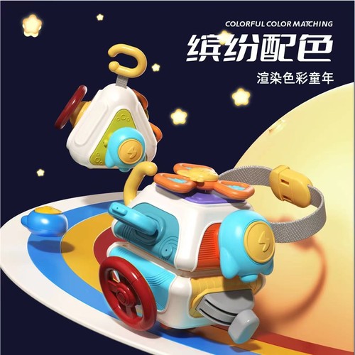 Busy Ball Box for Infants and Toddlers Montessori Early Education Brain Teaser Shape Recognition Toy for 1-2 Year Olds Active Fun Hexahedron Toy