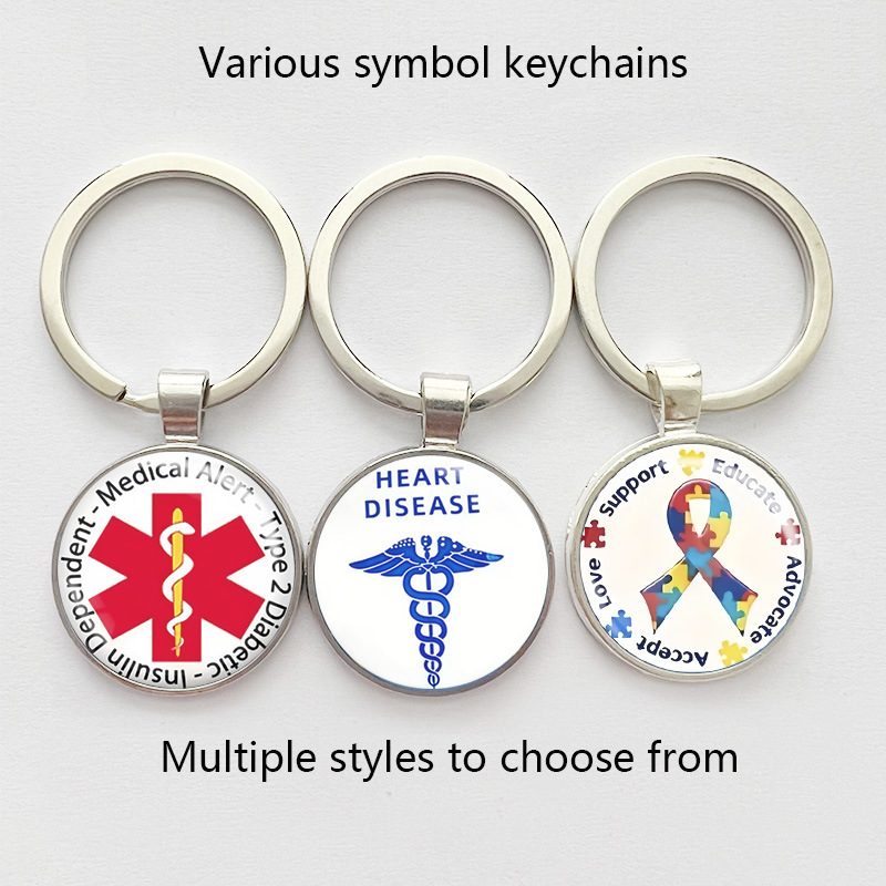 Nurses Day Gift Keychain Pendant Time Gem Creative Copy Decoration Souvenir Emergency Treatment Logo