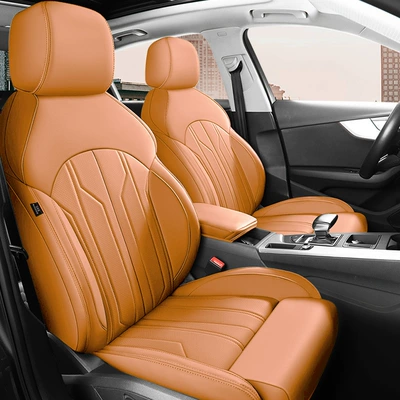 Modelə uyğun (Original) oturacaq örtükləri Surround Pu Leather Car Seat Cushions