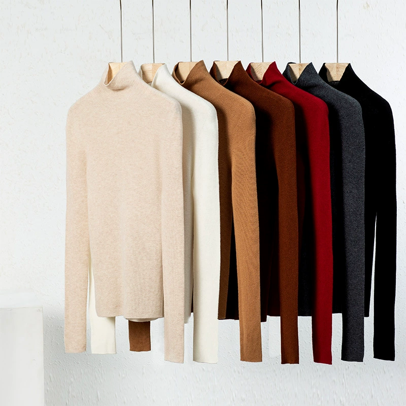升级版！针织衫加厚无缝一体高领全羊毛衫高级感修身显瘦打底衫女
