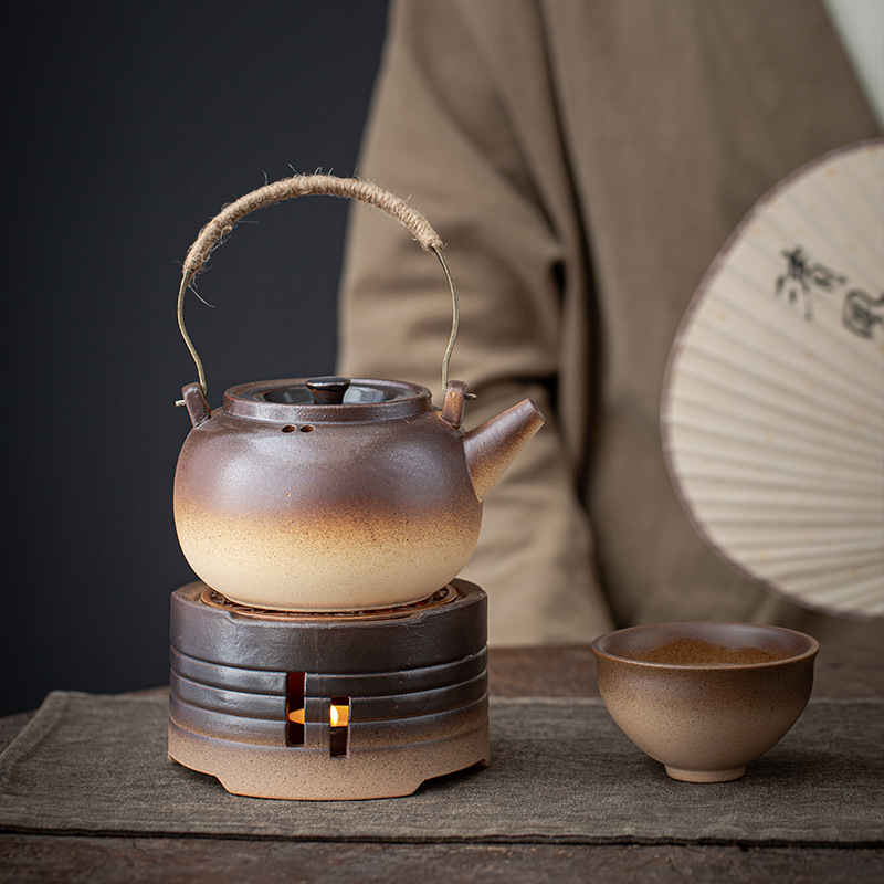 Vintage Stoneware Warm Tea Stove Outdoor Camping Furnace Tea suit Hot Tea Warm Tea Insulation Base Candle Alcohol Stove Vintage Stoneware Warm Tea Stove Outdoor Camping Furnace Tea suit Hot Tea Warm Tea Insulation Base Candle Alcohol Stove