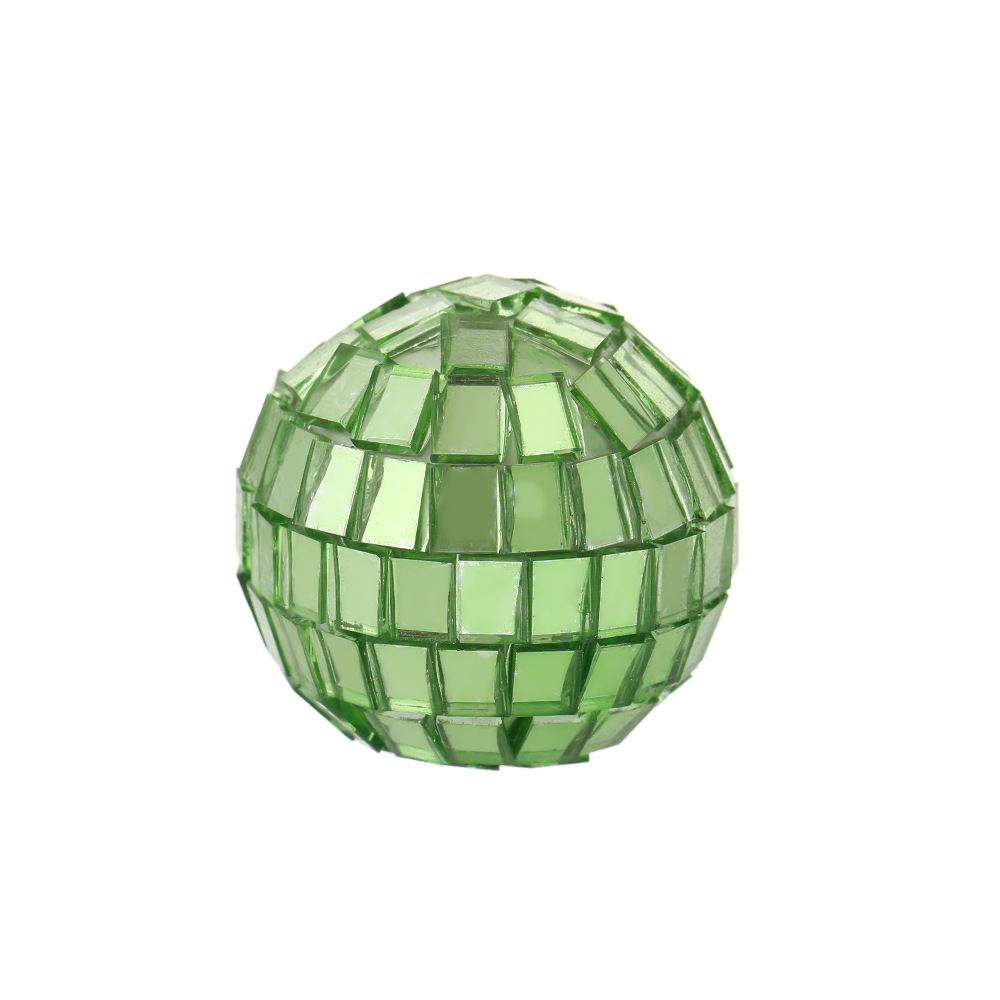 Decoraciones transfronterizas de árbol de Navidad Bola de vidrio de espuma Decoración de boda Bola de espejo láser Bola de discoteca reflectante