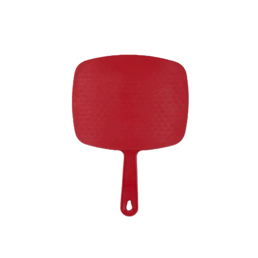Supply plastic large -scale square -shaped single -sided handle mirror makeup mirror hand -made dressing mirror can be printed