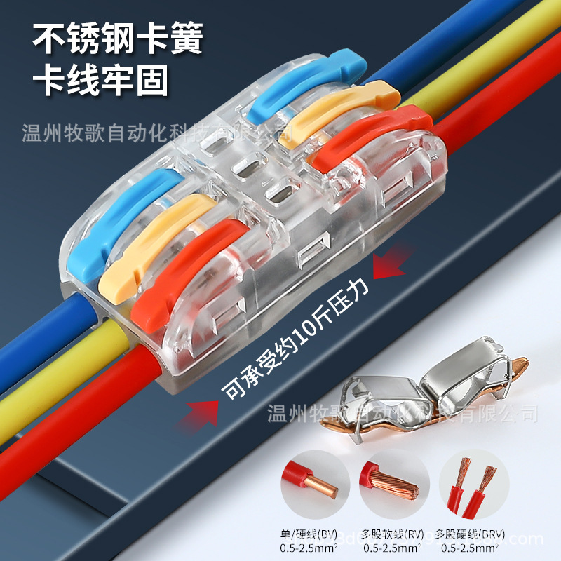 PCT/SPL 多機能電線コネクタ クイック配線端子 ソフトおよびハードワイヤー プッシュ式ランプ バット|undefined