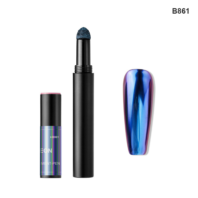 Finger Fee B serie de uñas lápiz de aire óptico fino camaleón espejo mágico polvo fantasma de uñas espejo mágico tiza de uñas