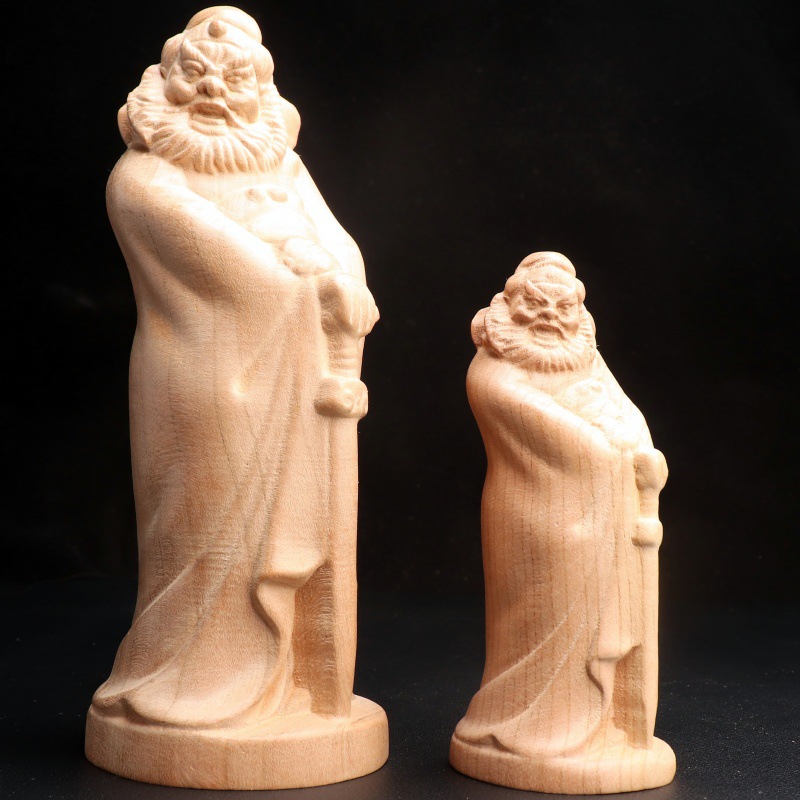 桃木钟馗 木雕摆件 手把件 工艺品 中式客厅摆件家居装饰厂家批发