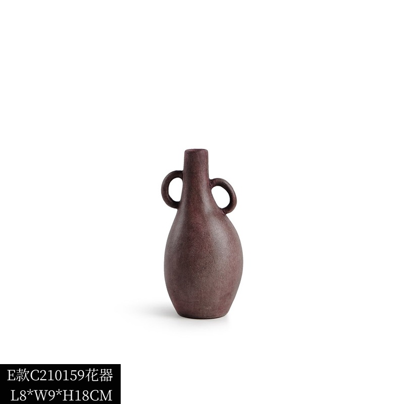寂風陶磁器花瓶置物北欧レトロ芸術花器見本間客間生け花ソフトデスクトップアクセサリー