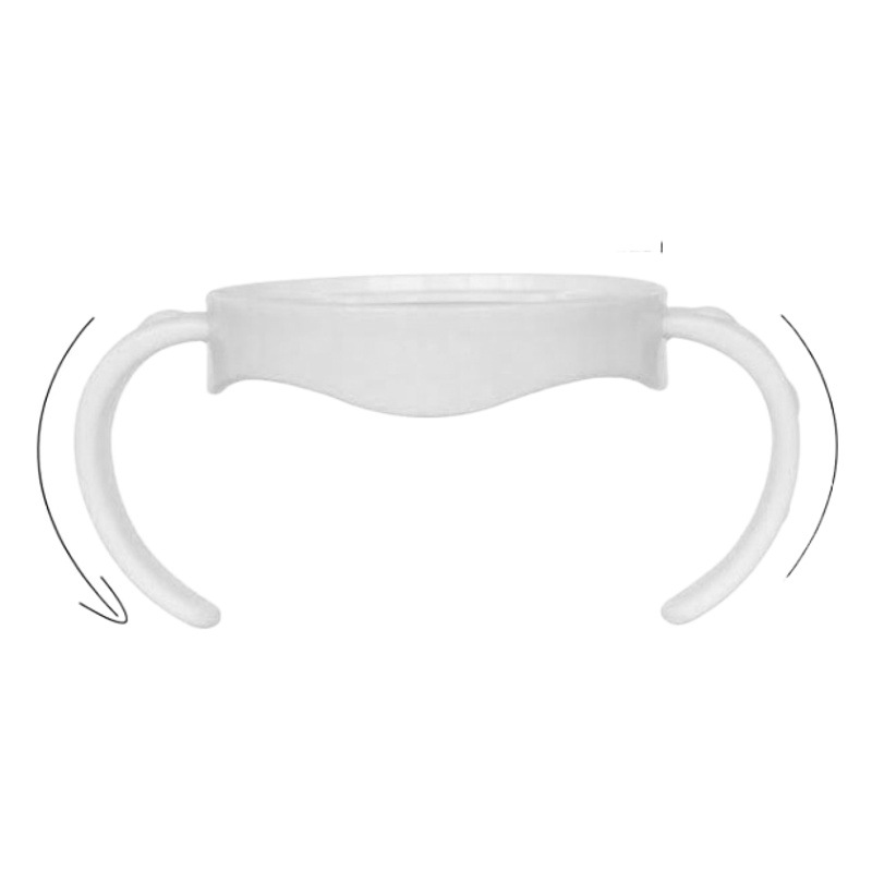 Nuevo estilo adecuado para Xin anyi natural serie nativa boca ancha botella de alimentación de vidrio mango PP manija de la botella de alimentación