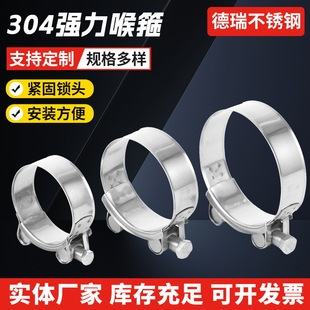 304 stainless steel strong hose hoop/European single head strong pipe hoop/tube bundle/clamp/hoop
