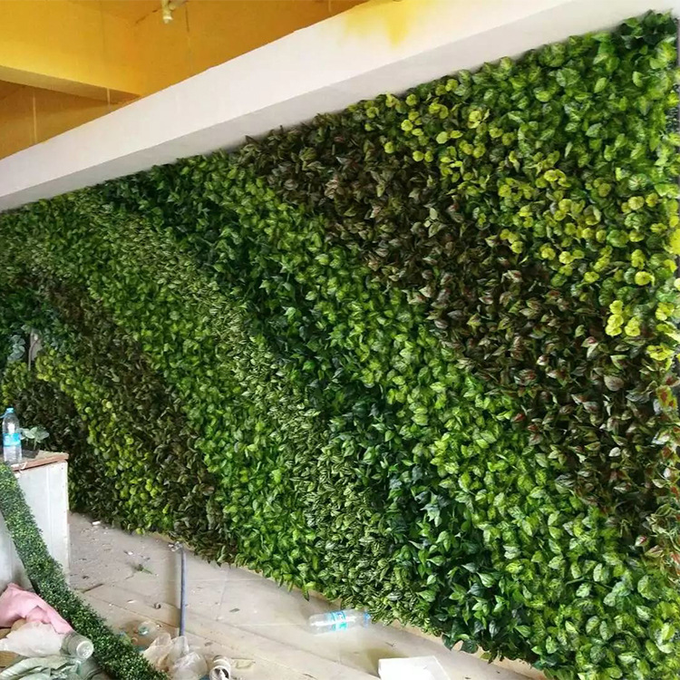 Flor artificial creativa Pared de césped decorativo interior planta verde techo artificial pared de fondo fábrica al por mayor Pared de Planta artificial