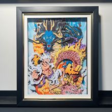 【厂家直销】动漫3D立体画日本热门动漫海贼王尼卡路飞周边装饰画