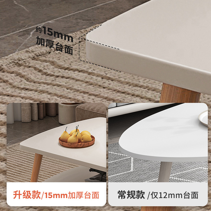 Mesa de café sala de estar casa pequeño apartamento sofá mesa auxiliar dormitorio mesita de noche casa de alquiler balcón simple moderna mesa pequeña