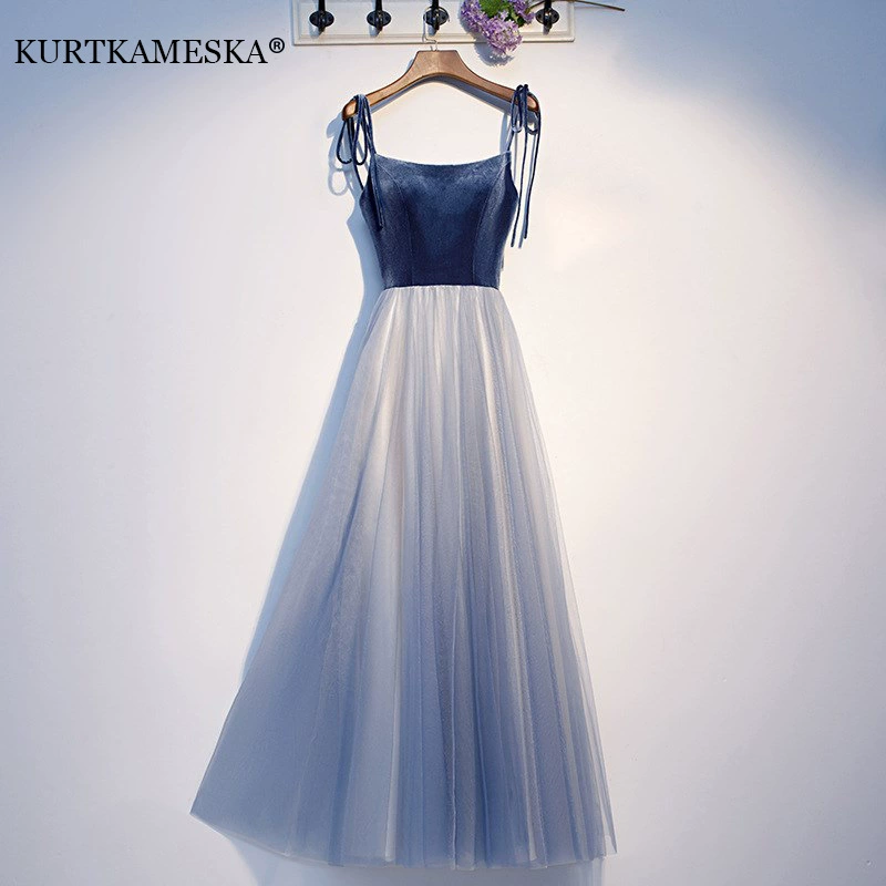 Синее сексуальное элегантное модное вечернее платье, эффект лифтинга, AliExpress