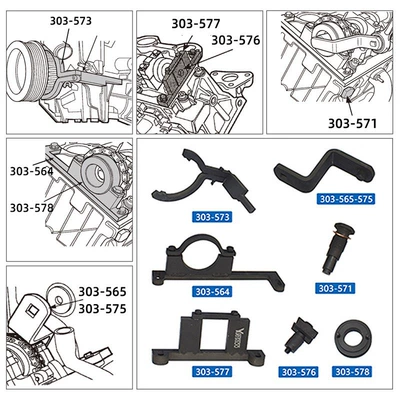 V6 Gasoline Engine Timing – Mühərrik tənzimləmə alətləri