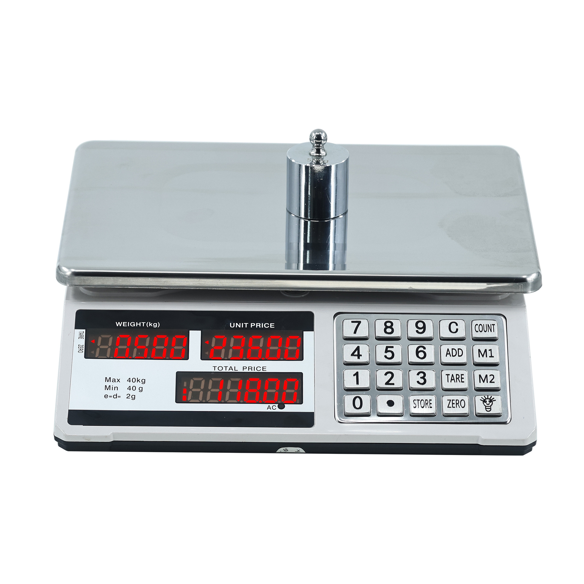 Exportaciones de comercio exterior inglés, rendimiento de alto costo, 40kg, modelos ordinarios, modelos de botones de acero, báscula electrónica de precisión, comercial image 15