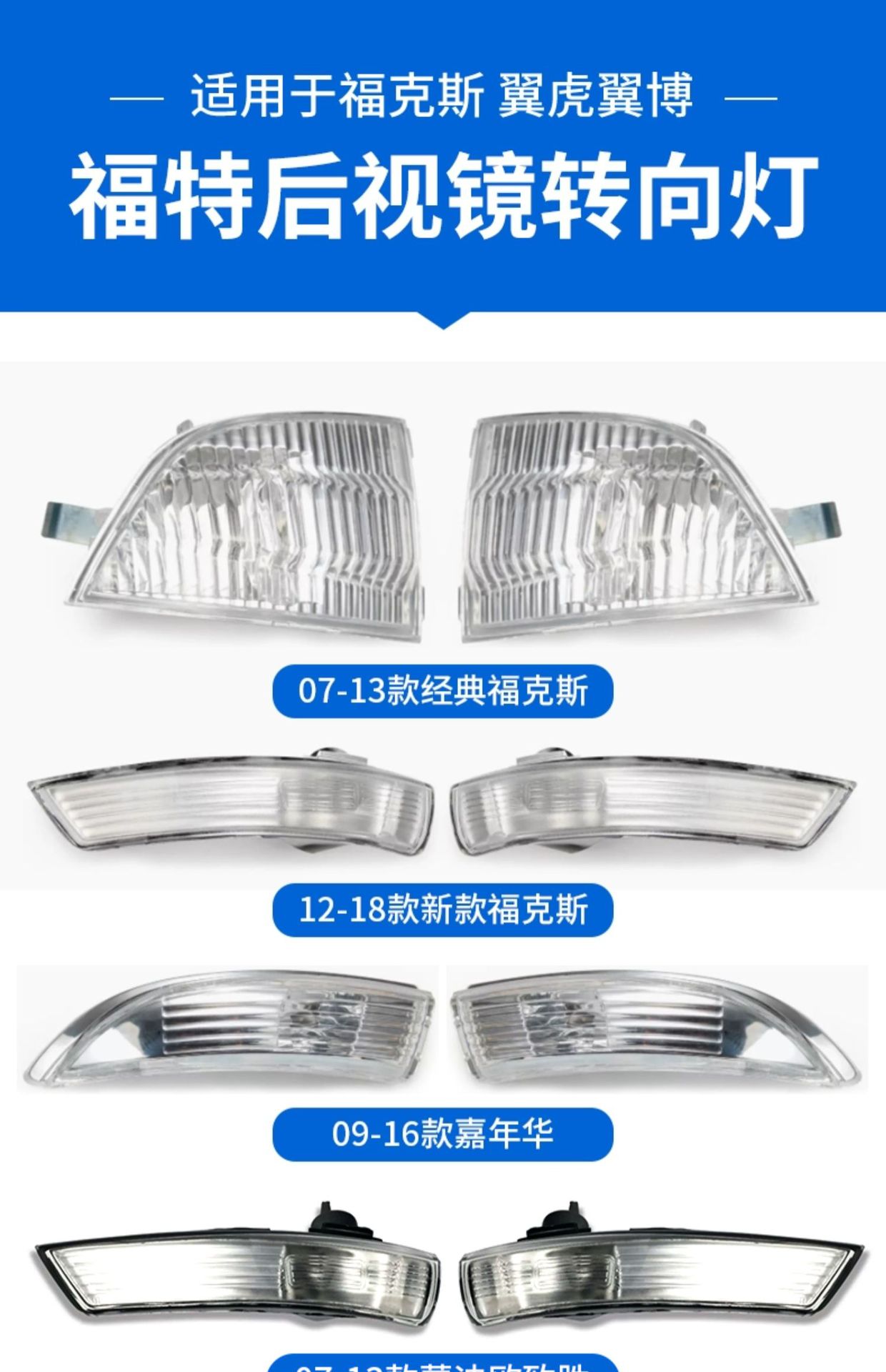 Suitable for Mondeo Victory, Fox Fiesta Edge Escape Escape Rearview Mirror Turn Signal