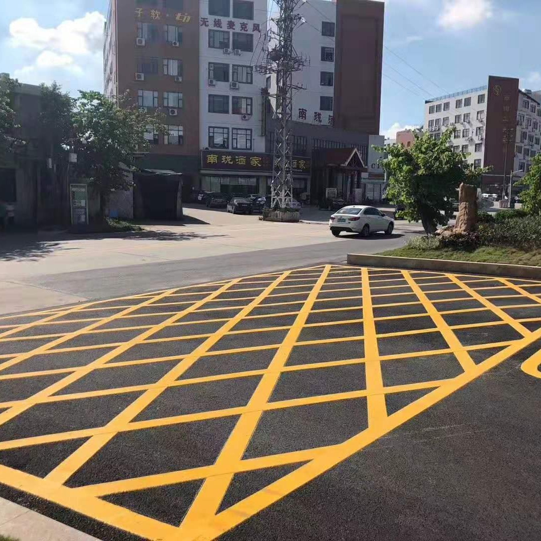 浙江消防通道划线热熔划线冷涂划线停车场车位划线