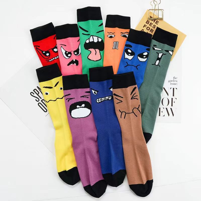 Fashionable Summer Makeup Lace Socks, Crystal Glass Silk Short Breathable Cute Cartoon Face Transparent Socks Fashionable Summer Makeup Lace Socks, Crystal Glass Silk Short Breathable Cute Cartoon Face Transparent Socks
