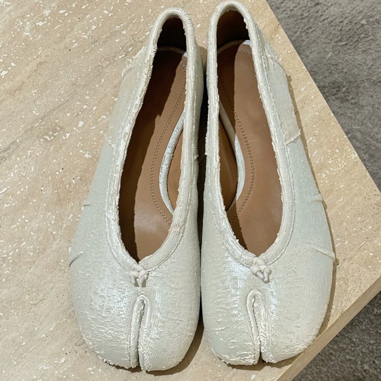 Версия из овчины ~ Трещины таби трещины, туфли рысаки женские плоские балетные туфли бабушки Мэри Джейн туфли