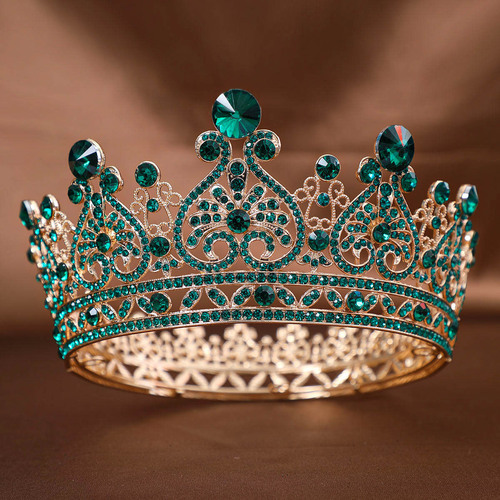 Foreign trade hot-selling rhinestone crown tiara European style bridal alloy crown hair accessories Baroque dress makeup accessories