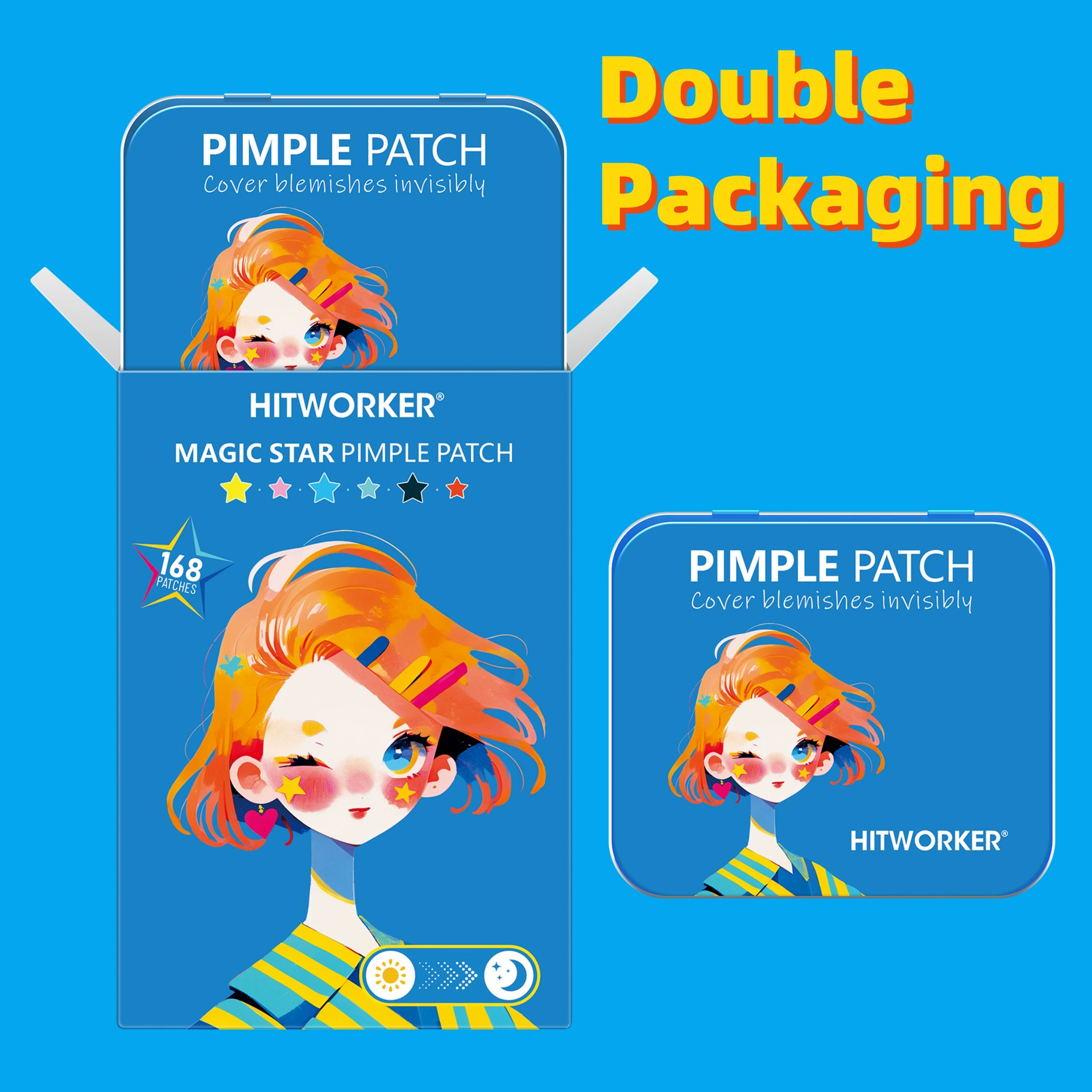 (Cross-border trading), tin box, acne patch, set, conceals acne